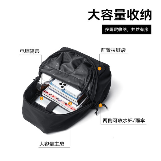 
Lee schoolbag female high school student 2025 backpack male junior high school backpack college student computer bag large capacity black