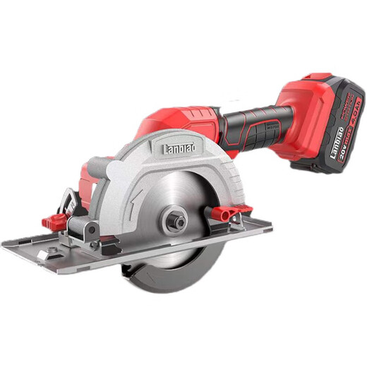 Blue Label Builder Electric Circular Säge 5-Zoll wiederaufladbare Handheld-Kettensäge 9901 Lithium-Batterie-Scheibe Säge Holzbearbeitungsbrett Schneidmaschine 5-Zoll-Lithiumbatterie Batterie Batterie Batterie Batterie