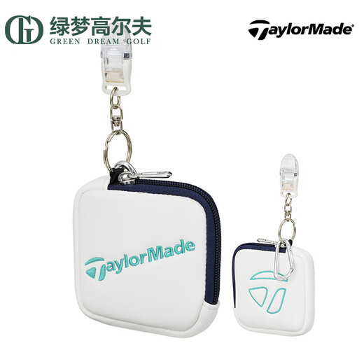 Taylormade Taylormay Sag Sage Portable Fashion Mini Mini Golf Pendate Bag Bag Bag White/Cyan M13786
