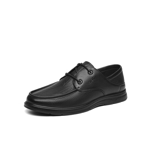 
Red Dragonfly Casual Leather Shoes Men's 2025 Spring New Men's Shoes Sheepskin Comfortable Flat Sole Dad Middle-aged Leather Shoes WTA15099 Black 40