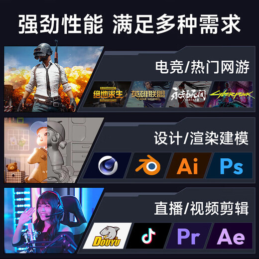 ASLE一体机电脑曲面屏游戏/娱乐/办公/设计台式电脑一体机 9代i5/16-512G/1050T【4G独显】 32英寸-【2K高清屏】