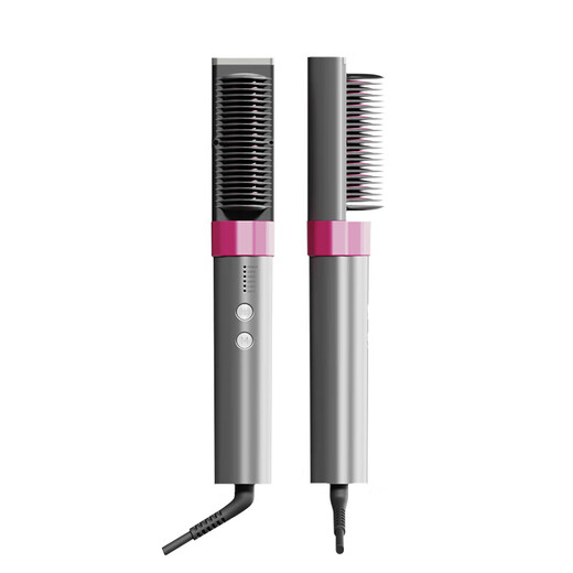JinDao Plasma Straightening Comb to Improve Frizz, Yang Chaoyue's Same Style Straight Clamp, Curling and Straightening Dual-Purpose Curling Iron, High-top Fluffy Comb, Plug-in Model KD3821, Essential for Travel
