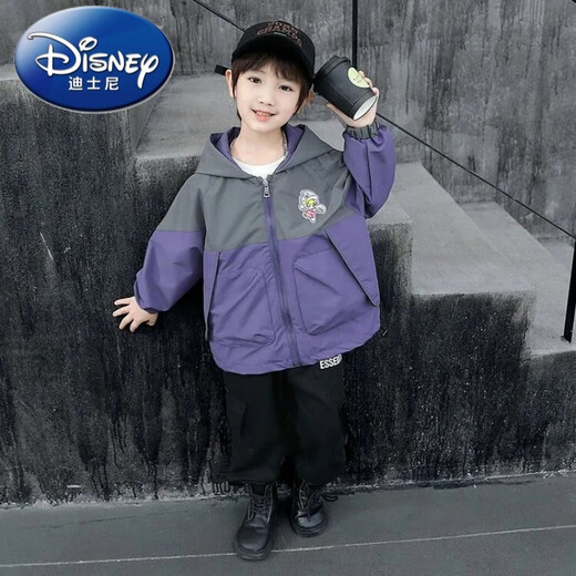Disney (Disney) Disney Ultraman Clothes Boys Jacket Autumn New Cool Handsome Children Boys Autumn Clothes Hooded Style Navy Blue-High Quality Jacket 90 Height 80-90CM