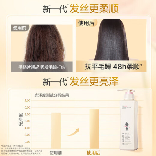 Adolf Shampoo 680ml large bottle, essential oil fragrance anti-dandruff control oil fluffy and soft fragrance conditioner shampoo for men and women, gentle silky shampoo 680ml+80ml