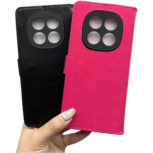 Mr.GJ es adecuado para Redmi Note14Pro+ Case de teléfono móvil Flip-Top Case de cuero Case de tarjetas de billetera completa Packe Full-Fall Soft Sharl Inner Magneticle Magneticle Cubierta protectora Redmi Note14Pro+ [Brown]