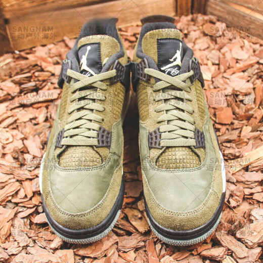 耐克（NIKE） Air Jordan 4 AJ4军绿 耐磨高帮复古篮球鞋 FB9927-200 FB9928-200 44