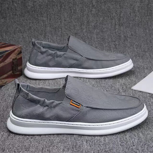 2025 NUEVO lienzo de seda de hielo Pedal de un pie Casual transpirable y no sencillando los pies de secado rápido Combinados de hombres cómodos y amigables para los hombres T-951 Negro 43 Tamaño pequeño y una talla más grande