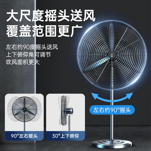 Diamond brand (DIAMOND) industrial fan high wind electric fan powerful floor-standing large air volume horn fan high power commercial formaldehyde removal factory workshop site vertical shaking floor fan YY copper core motor / fastest next day delivery 750 / 30 inch industrial floor fan good quality / dare to promise Our store supports two-year replacement