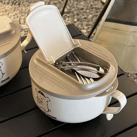 Detif 304 Edelstahl Instant Nudelnschale mit Deckel mit Abflussabfluss in der Instant -Nudeln Schüssel Stäbchen des Stäbchens Set von 304 Innenkabine] Neue Instant Nudeln Schüssel 1050 ml 1 cm Tabelle Geschirr Speicherabdeckung + kein Tabellengeschirr