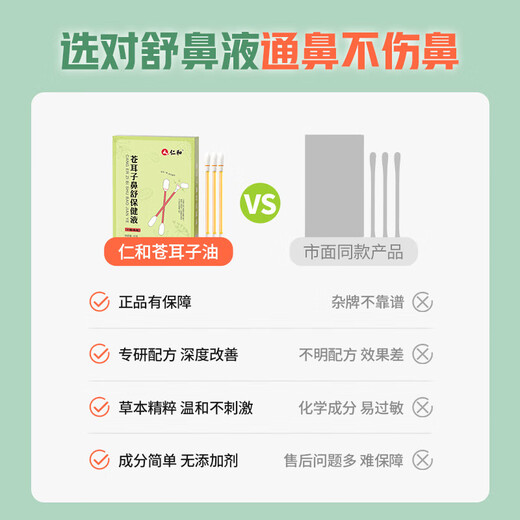 Renhe Cangzi Rhinitis Oil Cangzi Rhinitis Children's Drop Pill Spray Cotton Swap Type
