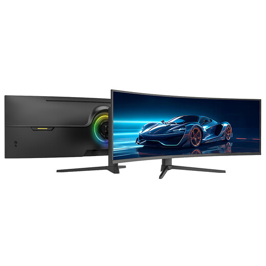 Xinghuachen 40/49-Zoll-Quasi-5K-Monitor, ultrabreites 32,9 gebogenes NANO-IPS-LG-Panel, anheb- und drehbares professionelles Augenschutz-Fischbildschirm-Set, Dual-QHD-Typ-C-Direktverbindung, PBP, 49-Zoll-5K+120-Hz-gebogenes Gaming-HVA-Panel