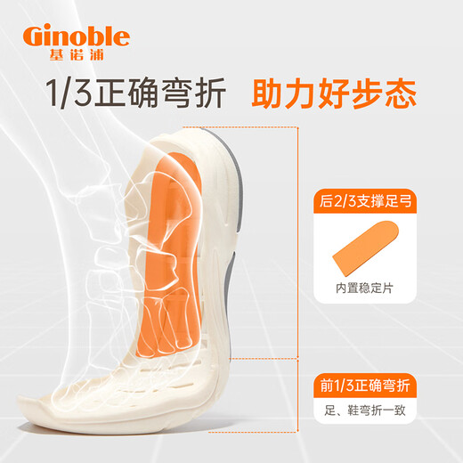 Zapatos para niños pequeños para niños ginoble primavera y otoño suela suave de 1-5 años zapatos funcionales funcionales transpirables para hombres y niñas gw1289 gw1290 marfil blanco/azul/rosa 24 150 mm adecuado para el pie 146-155 mm