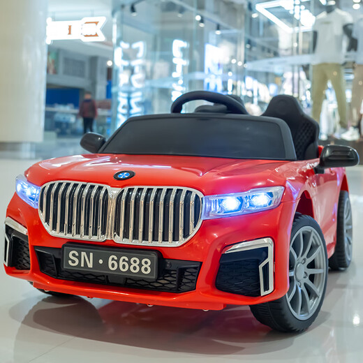 Liebe Kinder, Säuglinge und Kinder Elektroauto Allrad 1-3 Jahre alte Fernbedienung Auto Männlich und weibliches Baby-Ladung Kinder Spielzeugauto können in Menschen Supreme Baked Silver [Dual Drive + Ledersitz] Bluetooth Fernbedienung + selbstfahrende + App + Swing + Pull Rod sitzen