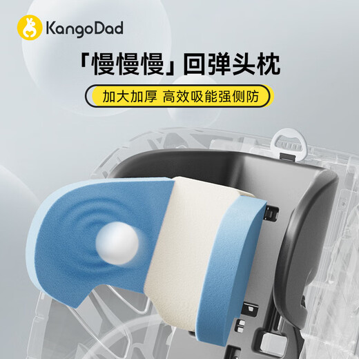 
Kangaroo dad (EURO KIDS) safety seat baby 0-12 years old 360 degree rotating children's car seat Xingtu 3 gray