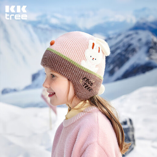 Kocotreekk tree children's hat heated and warm autumn and winter boys and girls knitted wool baby ear protection hat