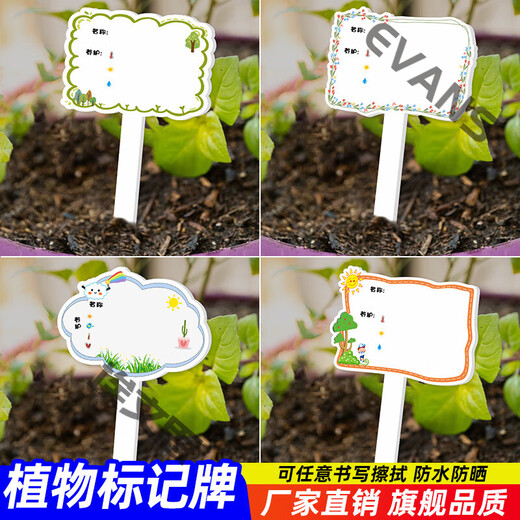 Xushansi Kindergarten Simulation Pot Brand Gardening Simulation Flower Pot Simulation Label Signage Succulent Conservation Brand DIY Handmade YHCD-02 10x16cm