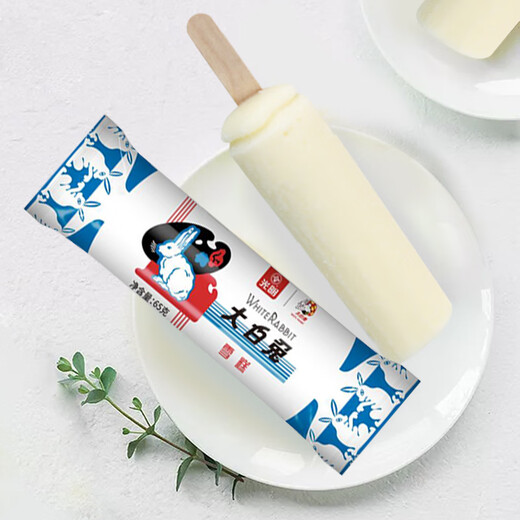 Bright (Bright) [20 pieces] Big White Rabbit Ice Cream Internet celebrity milk candy flavor ice cream with a piece of bayberry ice cream cold drink Guangming Yoube fresh milk 6 pieces 3 boxes (756g)