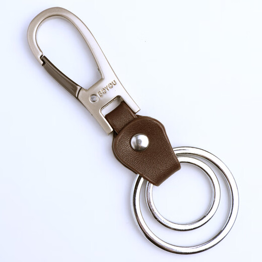 Boyou classic cowhide small buckle creative men's waist key chain pendant car key chain key key ring ring buckle A902