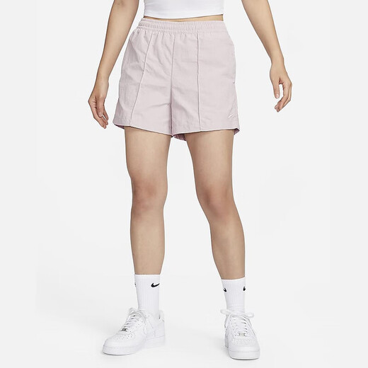 耐克（NIKE）女装运动套装2025夏上新款休闲透气经典短袖T恤梭织五分裤两件套 DX7907-100和FV6623-019 2XL(175)