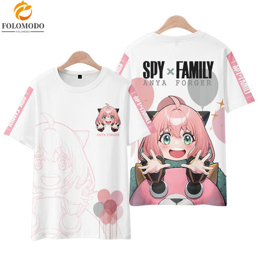 Mumu Spy Player New Style Spyfamily Ania manche courte Personnalisé T-shirt Popular Group Station indépendante Y14066 M