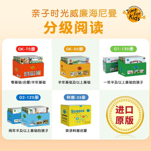 【点读版 校园版】威廉海尼曼分级阅读亲子时光版本G2 120册 Time for kids Level B-N  10-12岁少儿绘本自主拓展 支持小达人小蝌蚪等点读