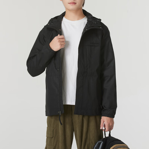Timberland Timberland men's jacket autumn and winter outdoor hiking and mountaineering loose windproof workwear hooded jacket A695W A695W001/black/logo random XS/165