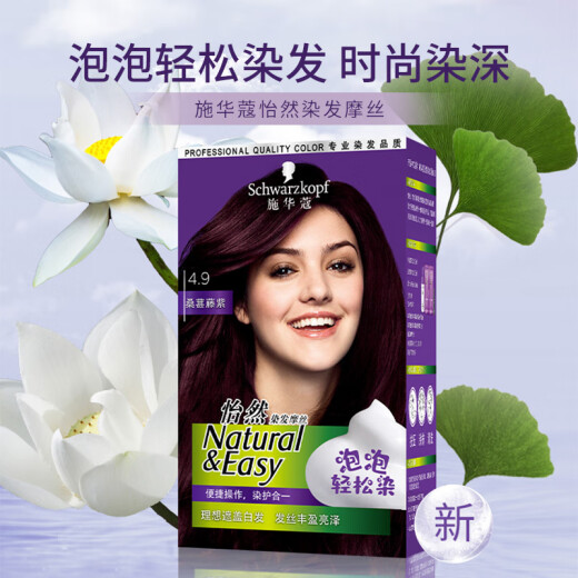 Schwarzkook Yiran Bubble Dyeing Hair Mosse Foam Texture without Ammonia White Healthy Hair Coloring Covering White Hair Dyeing at Home Schwarzkook Yiran Bubble Dyeing 3.86 Sandalwood Brown