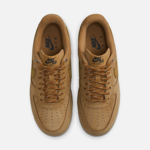 
Nike (NIKE) AIR FORCE 1 Women's Air Force One Sneaker Spring Glue Sole FZ7372 200 Linen/Wheat Yellow/Rubber Light Brown/Black/Team 35.5