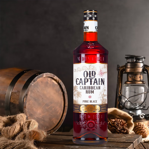 
Old Captain of the Galle Sea, Black Rum, Cocktail Base, Original Bottle of Imported Foreign Liquor, 700ml*6 Bottles