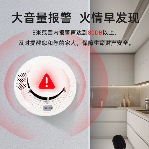 Taihean Tanda household smoke alarm 3C certification commercial fire detection alarm for fire protection independent smoke detection alarm 10-year battery model TX3190A