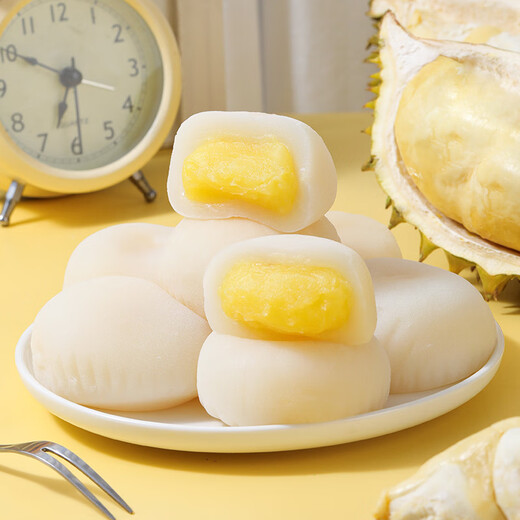榴莲大泡芙雪媚娘大福解馋零食爆浆糕点好吃的休闲零食年货 榴莲大泡芙【10大个】800g