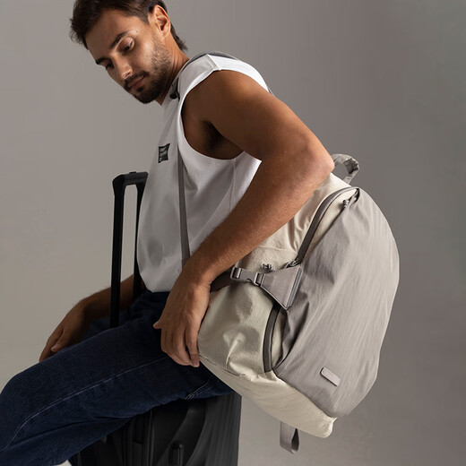 BAGSMART Backpack Lightweight Backpack for Men and Women Multifunctional Commuting Large Capacity Business Trip Bag College Student Computer Bag Travel Bag Gray (Can Accommodate 15.6-inch Notebook)