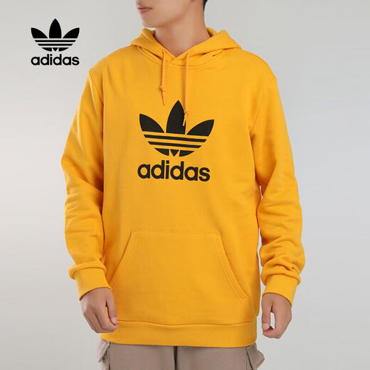 Adidas new Clover men's sweatshirt summer sportswear casual comfortable hooded pullover GD9923 GD9923/yellow/regular classic style XS XS/42