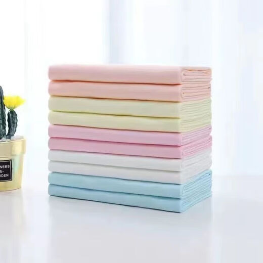 Raft core newborn baby wool can be washed baby mustard seeds can be washed and leak-proof and breathable newborn baby 10 blue strips 1 piece package soft and breathable 45*45 cm diaper diaper buckle