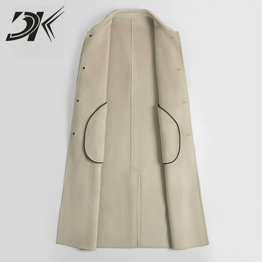DK Men's Ablet Laine en laine Mabillement de style coréen de la longueur de la longueur de la longueur de la longueur de la longueur de la longueur de la longueur de la couleur du trench en laine pour hommes