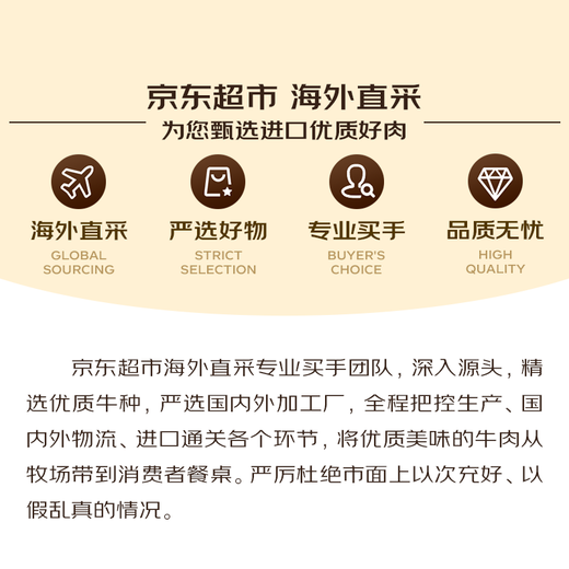 Jingdong Supermarket overseas direct purchase imported raw cut beef breast ribs net weight 4Jin Jin is equal to 0.5kg (500g*4) Self-operated beef fresh barbecue