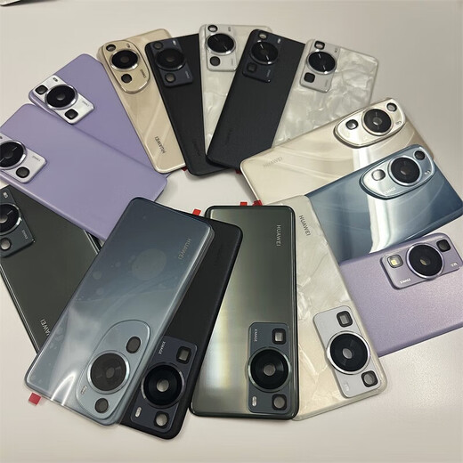 适用华为P60原装后盖p60pro原厂玻璃电池盖p60Art后壳拆机外后壳 P60原装后盖羽砂黑装机无缝
