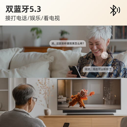 Future guest (vlk) bone conduction hearing aid for the elderly with moderate to severe deafness and severe back-of-ear hearing aid B6