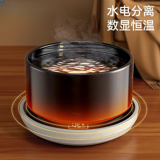 CLCEY恒温猫咪饮水机酸奶机陶瓷加热猫碗宠物冬季保温喝水水碗狗喝水器 樱花粉600ml陶瓷碗+数显3档恒温