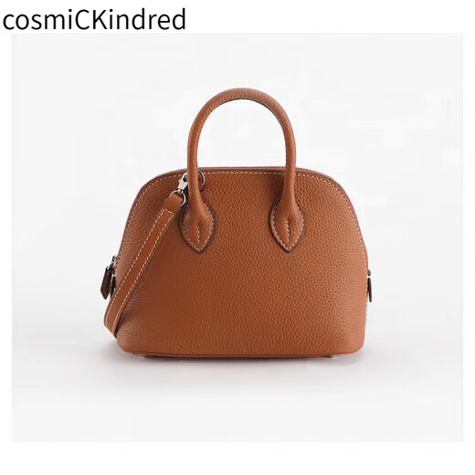 Cosmickindred Top Saper Bolso de piel de vaca Conmovedor Bolso de cuero versátil Bolso de cuero un hombro Bolsa de carcasa de cuerpo Mujer Elefante Gris