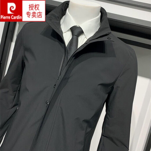 Pier Cardin 2025 Primavera y otoño Nuevo gabardina de gabardina media de longitud media