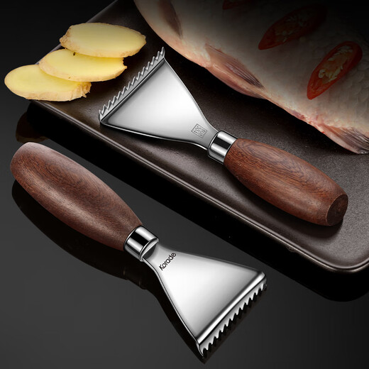 korade加厚304不锈钢刮鱼鳞神器家用去鱼鳞鱼鳞刨杀鱼工具刀手动刮鳞器 加厚304鱼鳞刨
