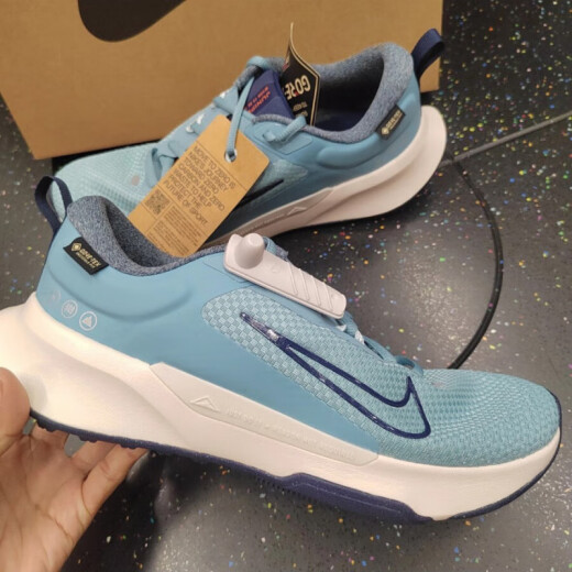 Nike (Nike) zapatos para hombres 2025 Summer Nuevas zapatillas de zapatillas Juniper Trail 2 Gore-Tex Imploude Cross Country Running Shops HM9734-402 Azul/GTX Fabricación impermeable 39