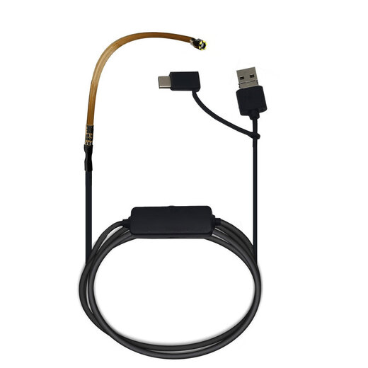 
Wen Yijia customized OV9734 endoscope camera module FPC soft cable tyep-c Android mobile phone ultra-fine endoscope 3 lens 75 depth of field 30-80mm 1.5 meters line length