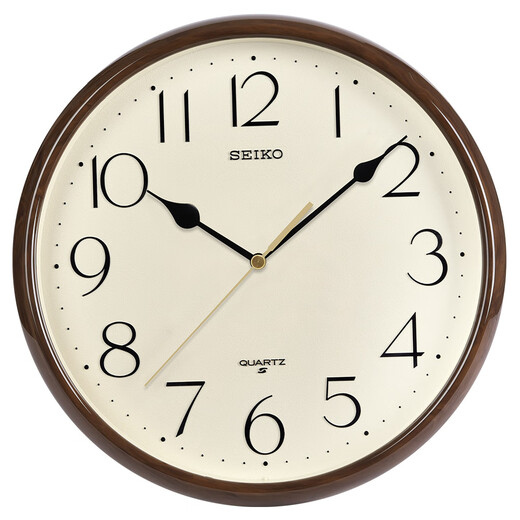 Seiko's new product Japan Seiko 11-inch sweeping second simple wall clock home punch-free bedroom silent clock diameter 28cm
