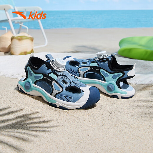 ANTA children's sports shoes for boys and girls 2025 summer breathable anti-slip toe-cap beach shoes 312426905H