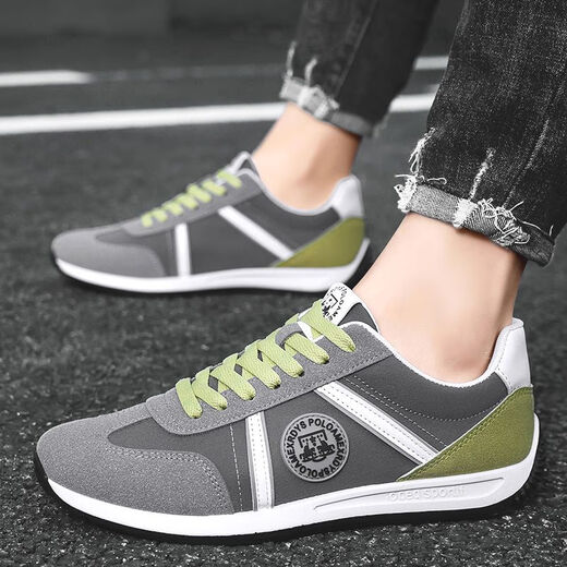 Specht 2025 Neue Sommer -Herrenschuhe atmungsaktuelle lässige Schuhe für einen Fuß Forrest Gump Sport vielseitige flache Schuhe für Männer Weiß [AW9902] 42