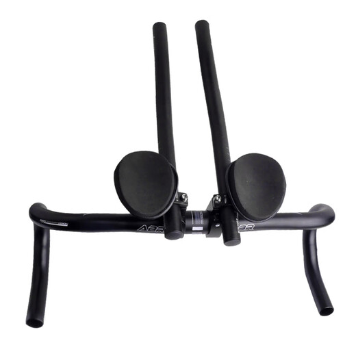 CLCEY bicycle road bike TT triathlon medium and long-distance split handlebar aluminum alloy rest bar equipment split rest handlebar A + black handlebar tape