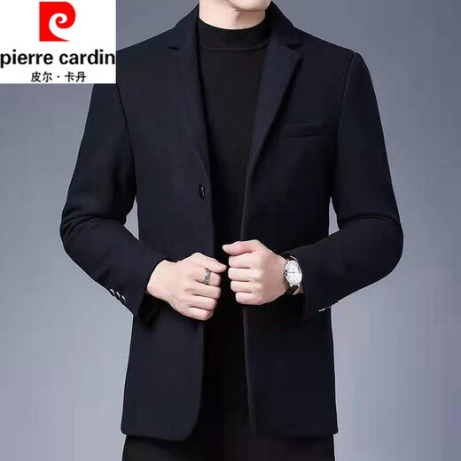 皮尔卡丹（pierre cardin）风衣男中长2025春秋季新款呢子大衣男士外套季百搭潮流帅气西装 998灰色加棉XL 112-125斤 加厚
