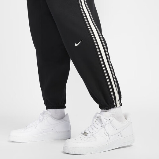 Nike (Nike) Offizielle Therma-Fit-Männer plus Fleece-Basketballhose warm HJ3884 010 Schwarz/Licht Elfenbein Weiß XL
